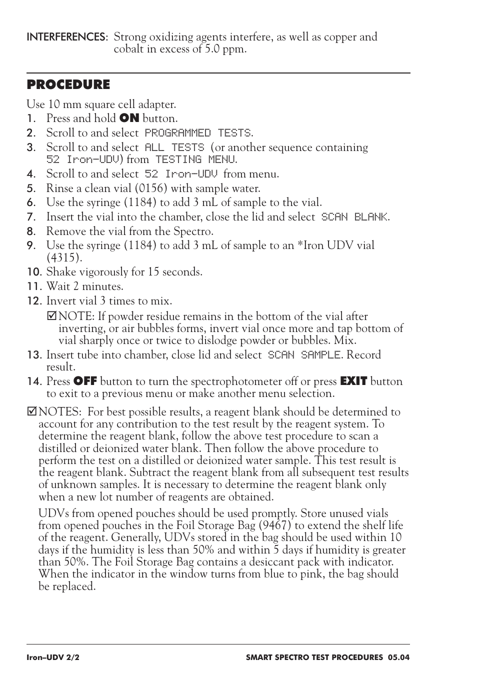 LaMotte SMART Spectro Spectrophotometer User Manual | Page 157 / 237