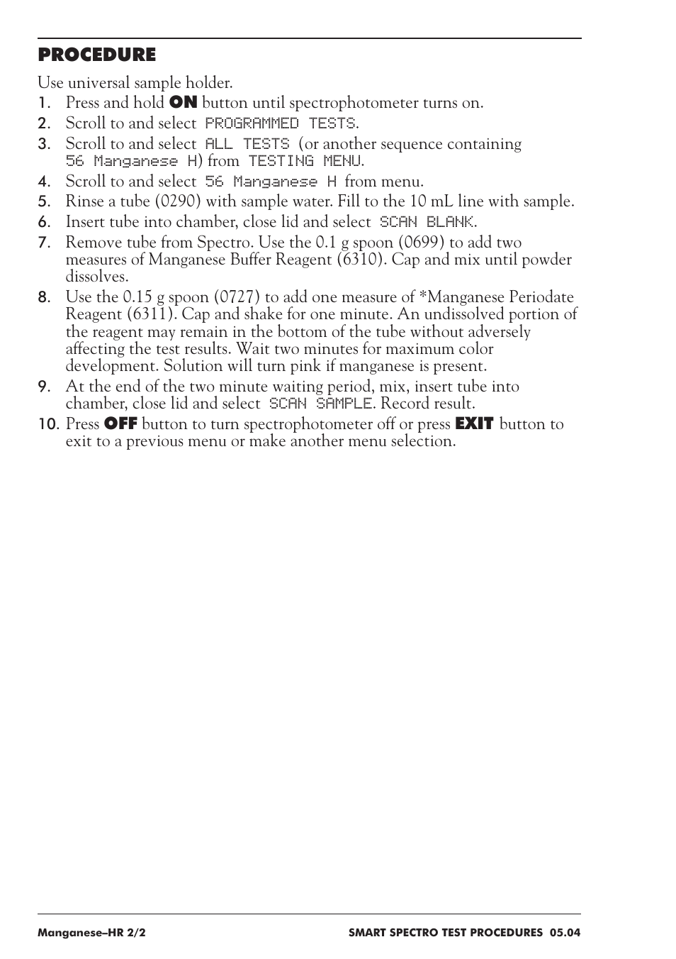 LaMotte SMART Spectro Spectrophotometer User Manual | Page 163 / 237