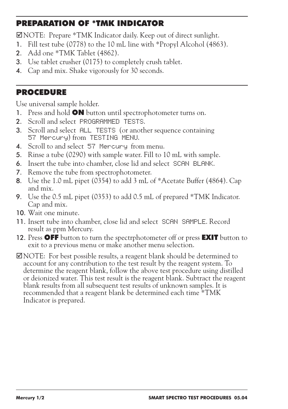 LaMotte SMART Spectro Spectrophotometer User Manual | Page 165 / 237
