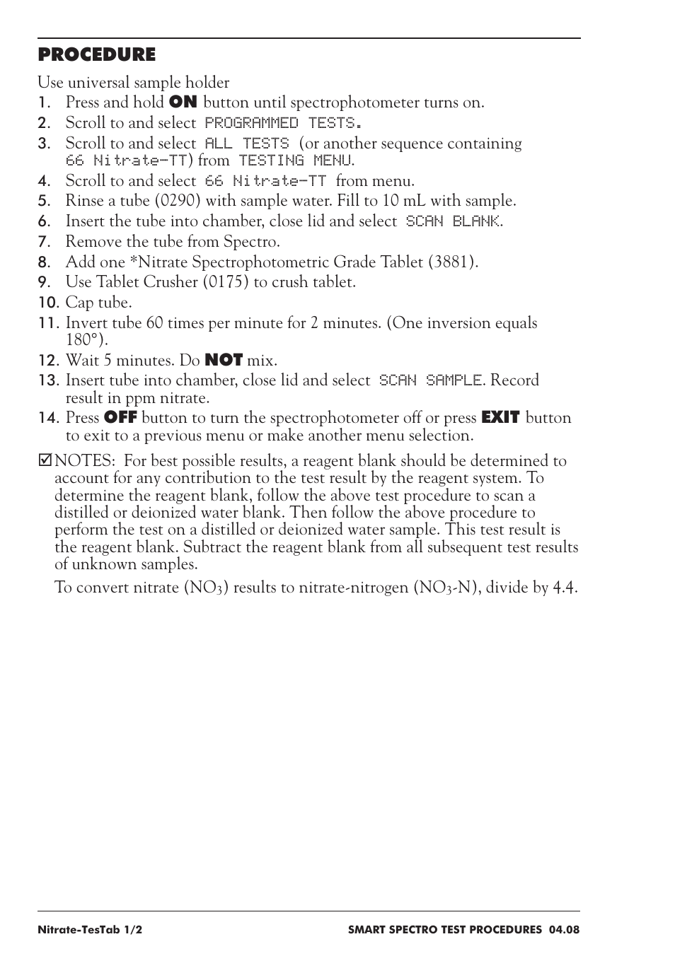 LaMotte SMART Spectro Spectrophotometer User Manual | Page 171 / 237