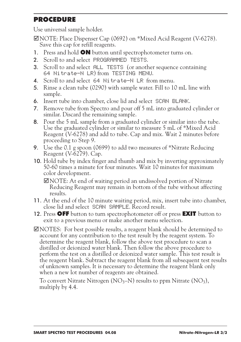 LaMotte SMART Spectro Spectrophotometer User Manual | Page 174 / 237