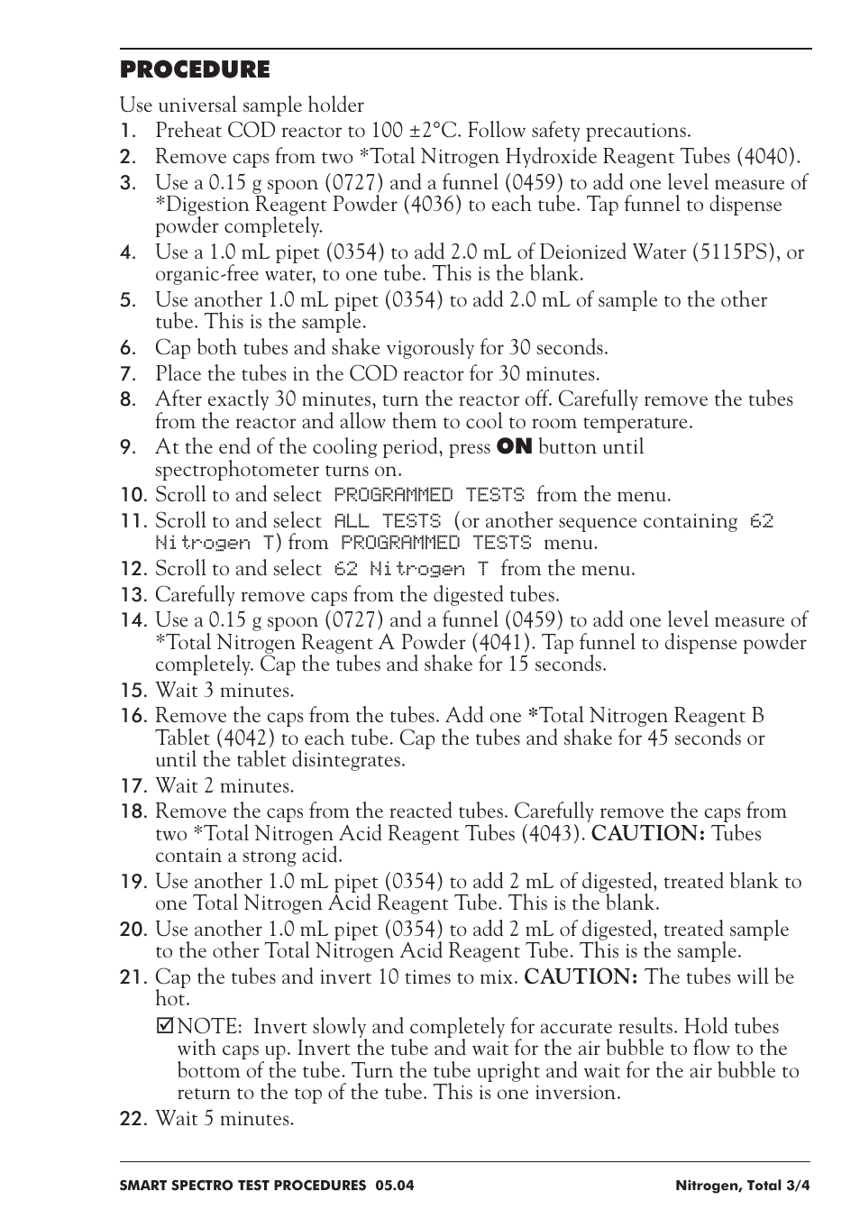 LaMotte SMART Spectro Spectrophotometer User Manual | Page 182 / 237