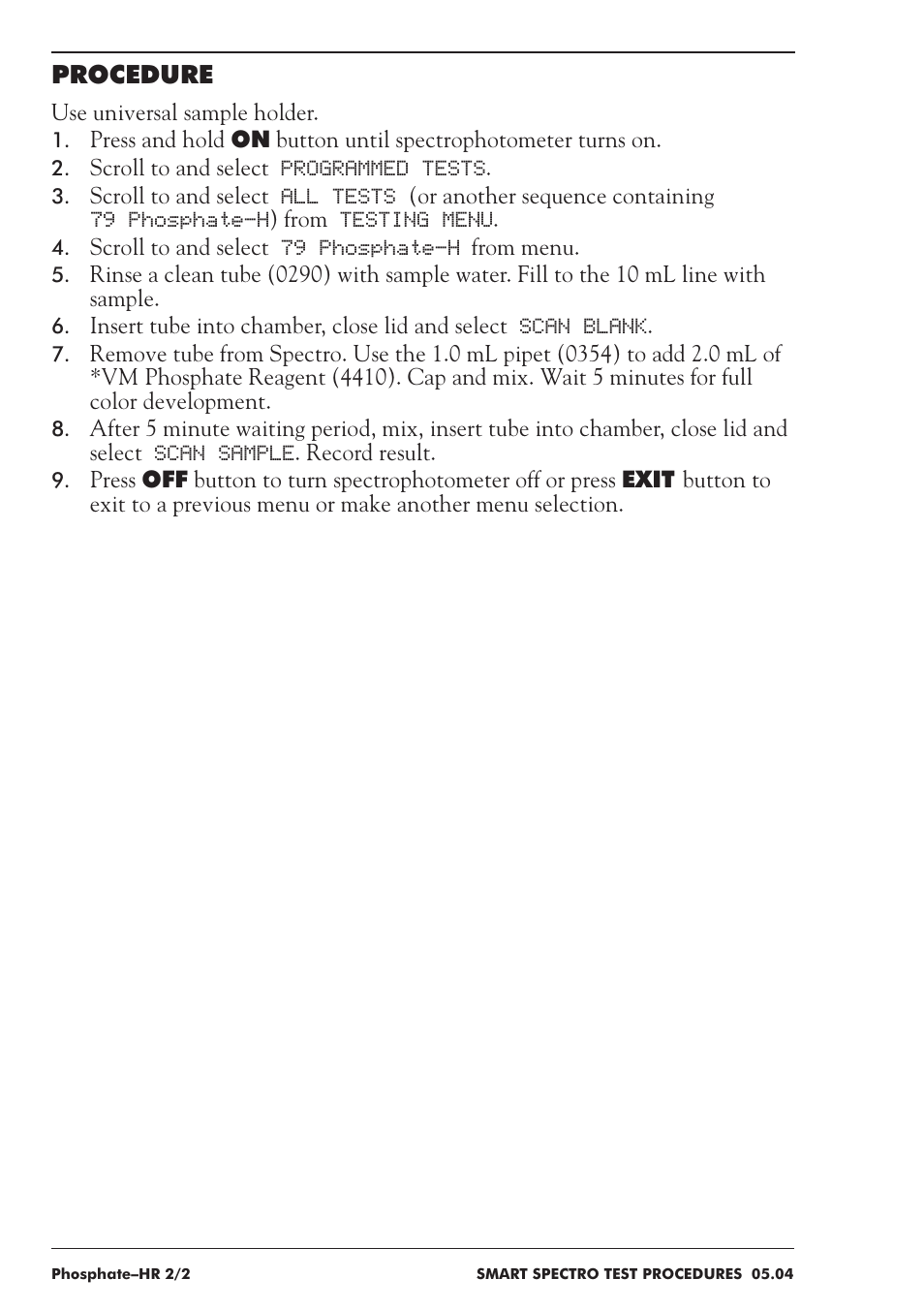 LaMotte SMART Spectro Spectrophotometer User Manual | Page 203 / 237