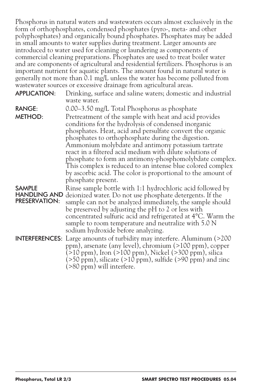 LaMotte SMART Spectro Spectrophotometer User Manual | Page 205 / 237