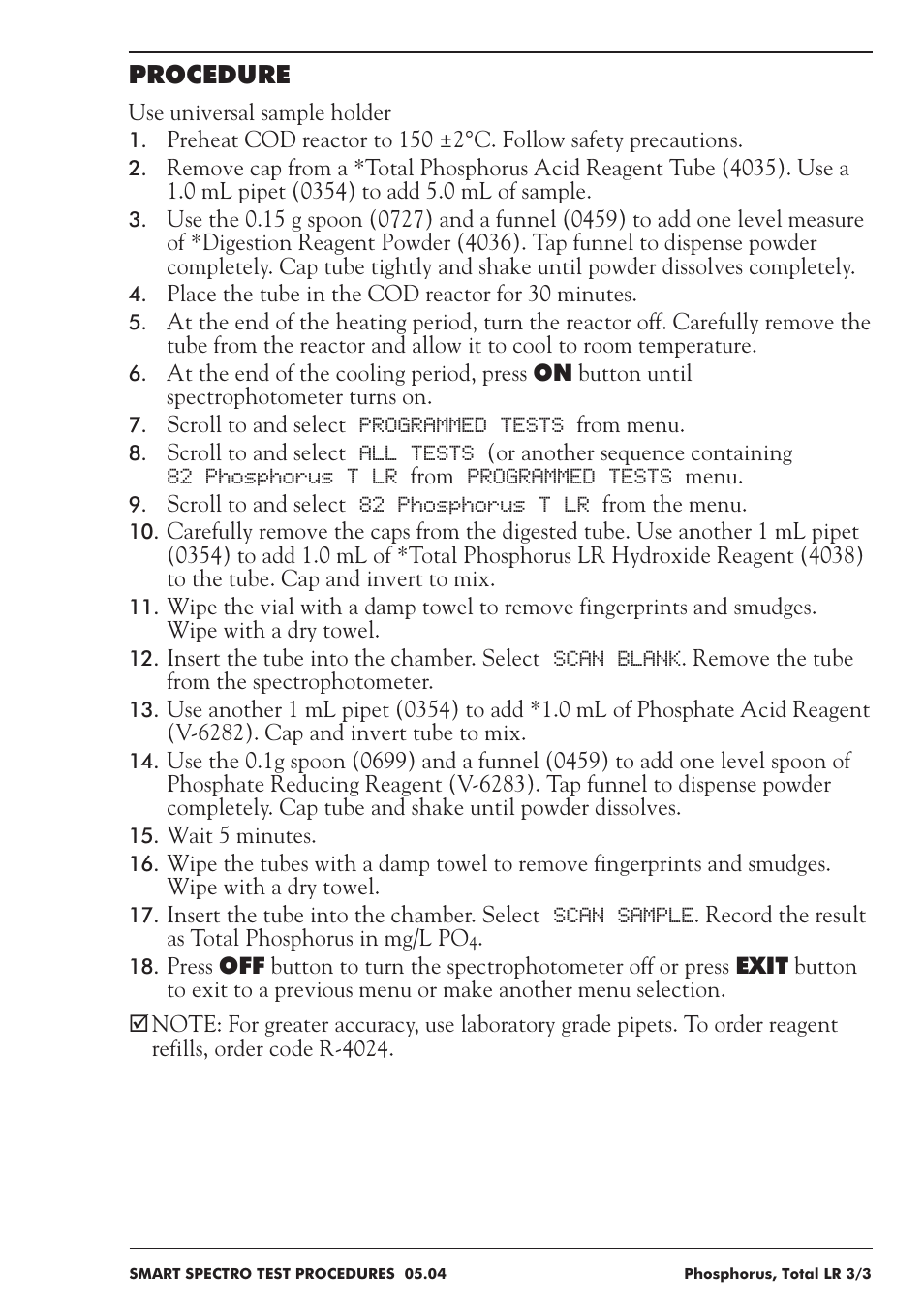 LaMotte SMART Spectro Spectrophotometer User Manual | Page 206 / 237