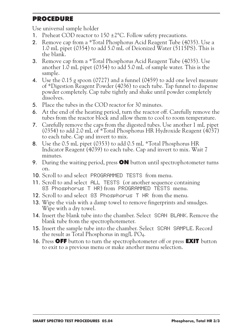 LaMotte SMART Spectro Spectrophotometer User Manual | Page 210 / 237