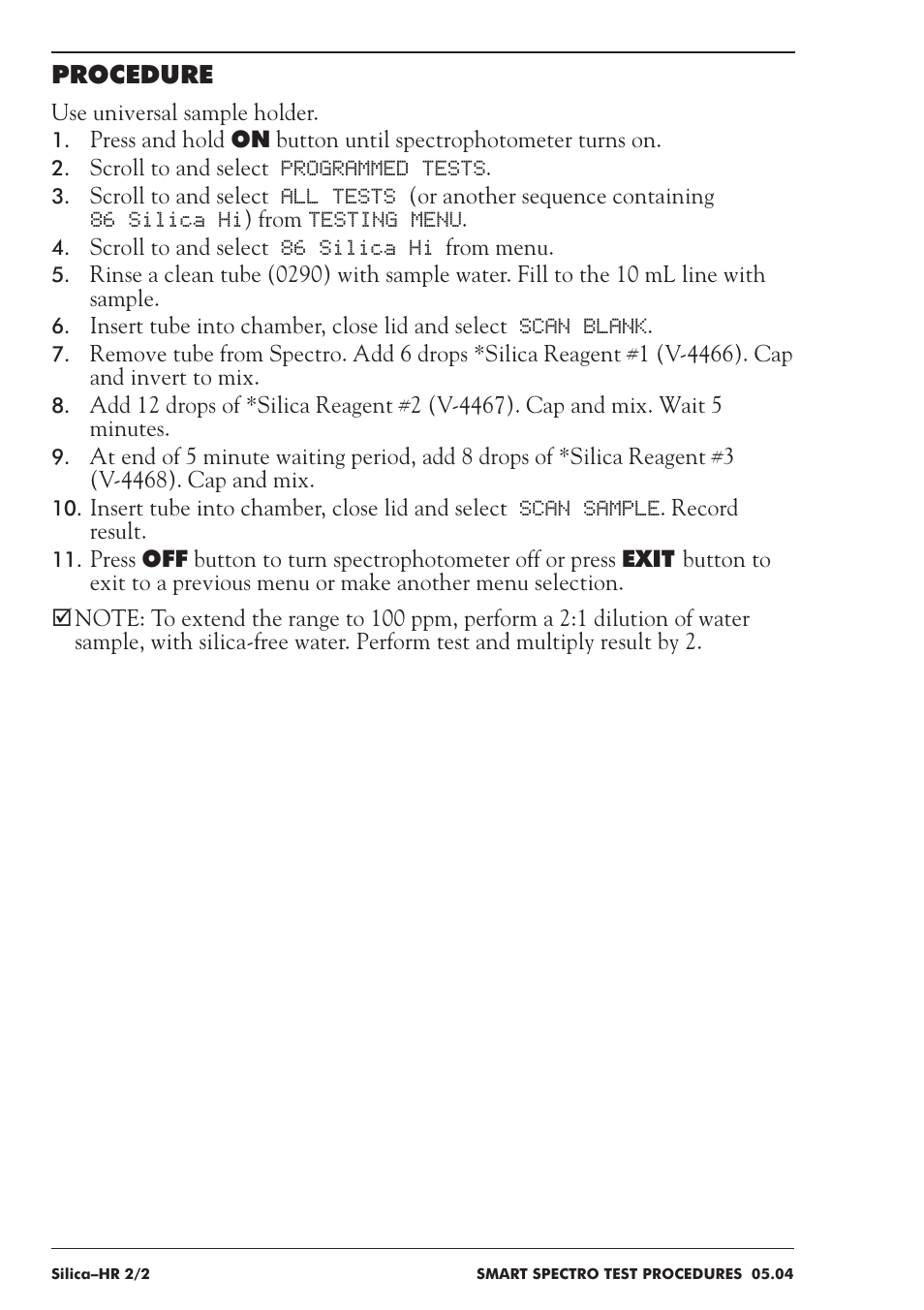 LaMotte SMART Spectro Spectrophotometer User Manual | Page 219 / 237