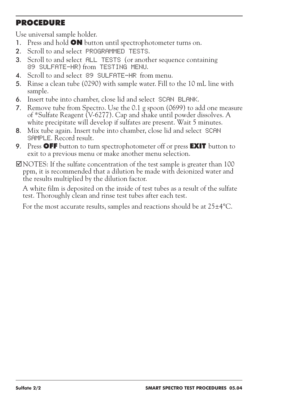 LaMotte SMART Spectro Spectrophotometer User Manual | Page 221 / 237