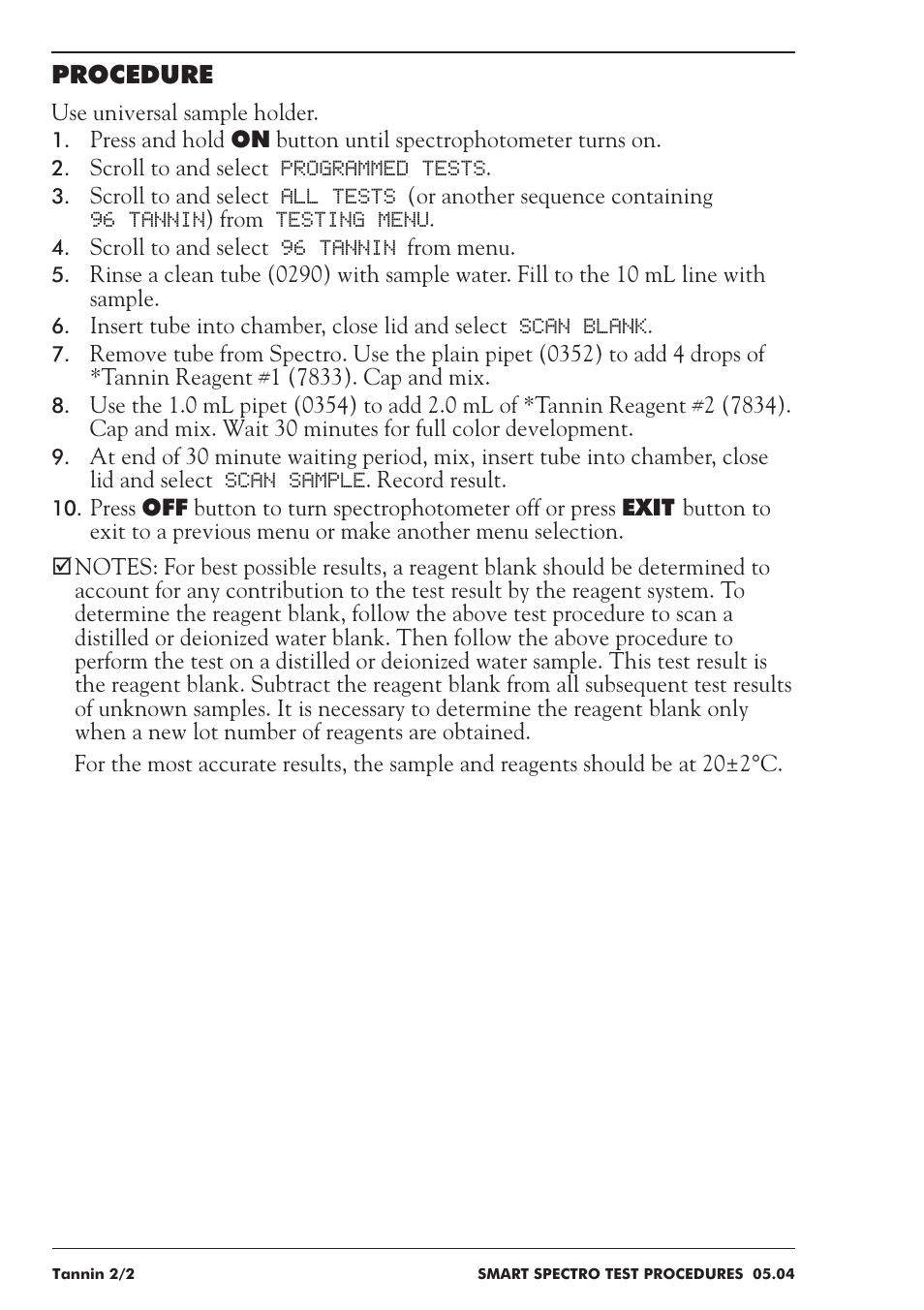 LaMotte SMART Spectro Spectrophotometer User Manual | Page 227 / 237