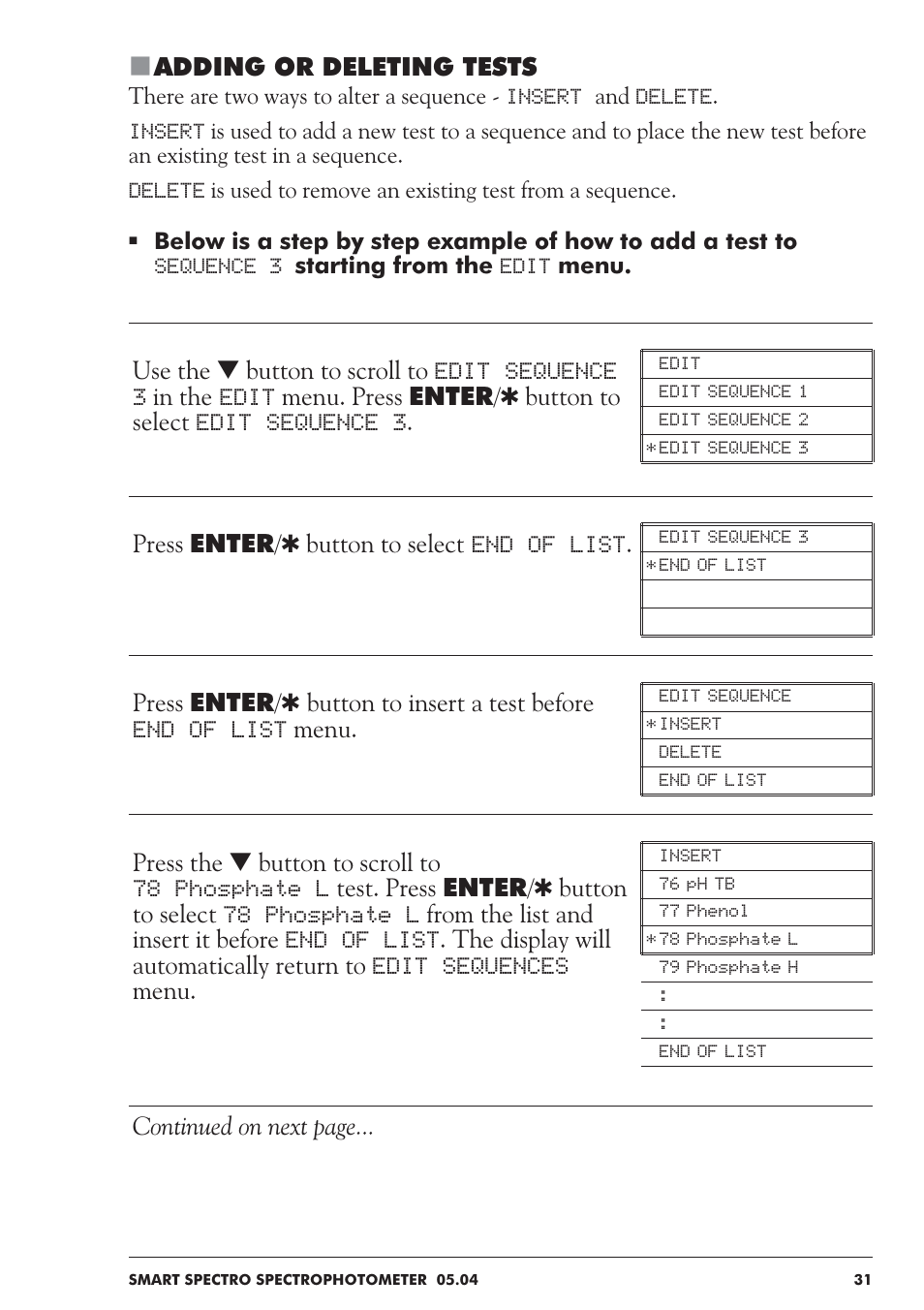 LaMotte SMART Spectro Spectrophotometer User Manual | Page 31 / 237