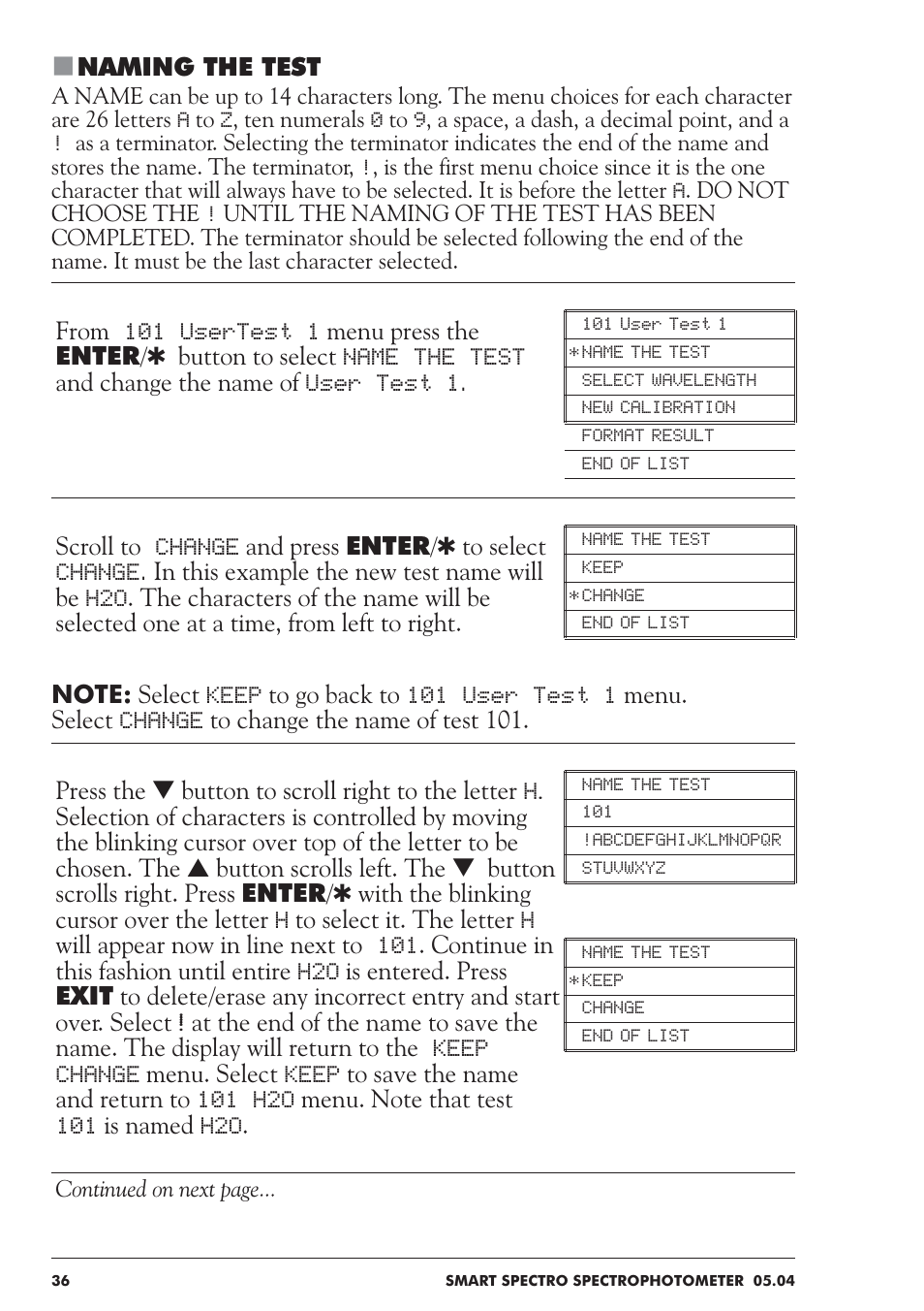 LaMotte SMART Spectro Spectrophotometer User Manual | Page 36 / 237