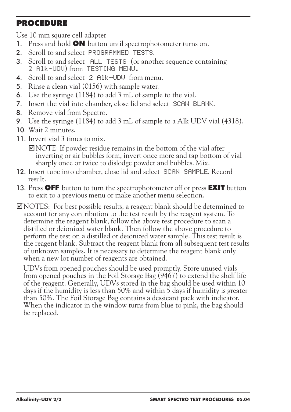 LaMotte SMART Spectro Spectrophotometer User Manual | Page 55 / 237