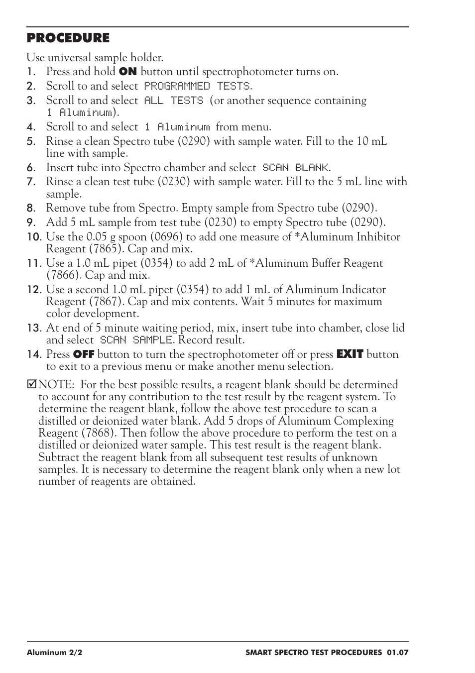 LaMotte SMART Spectro Spectrophotometer User Manual | Page 57 / 237