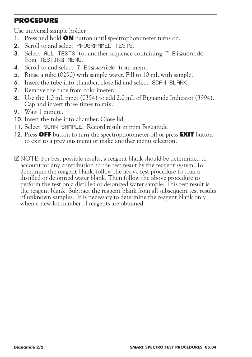 LaMotte SMART Spectro Spectrophotometer User Manual | Page 65 / 237