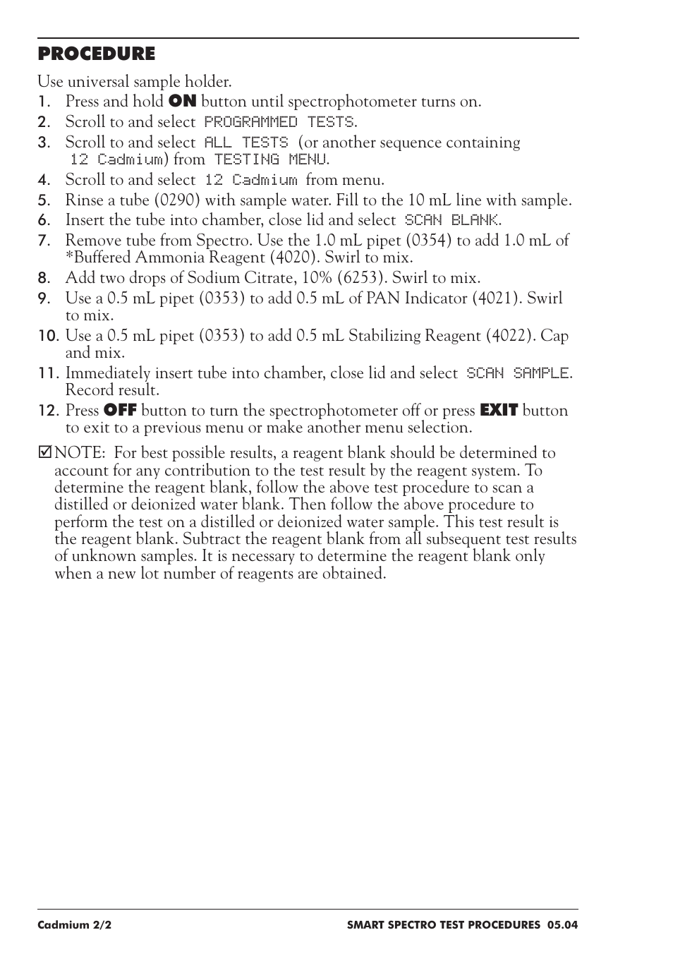 LaMotte SMART Spectro Spectrophotometer User Manual | Page 69 / 237