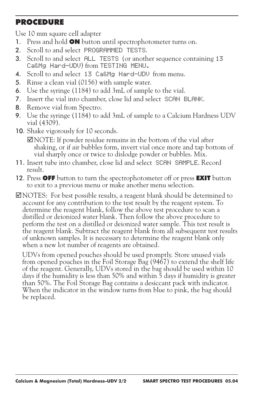 LaMotte SMART Spectro Spectrophotometer User Manual | Page 71 / 237