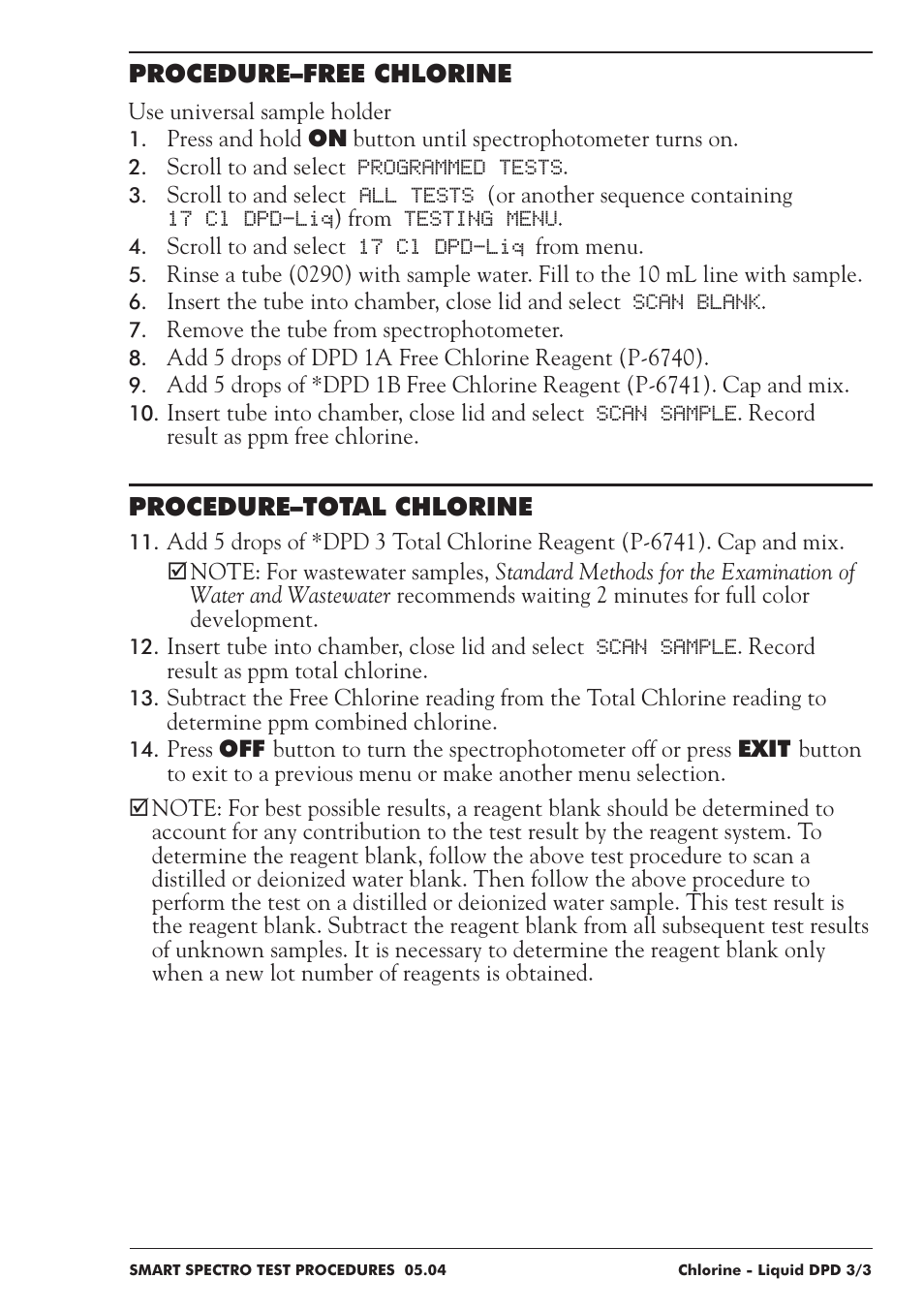 LaMotte SMART Spectro Spectrophotometer User Manual | Page 76 / 237