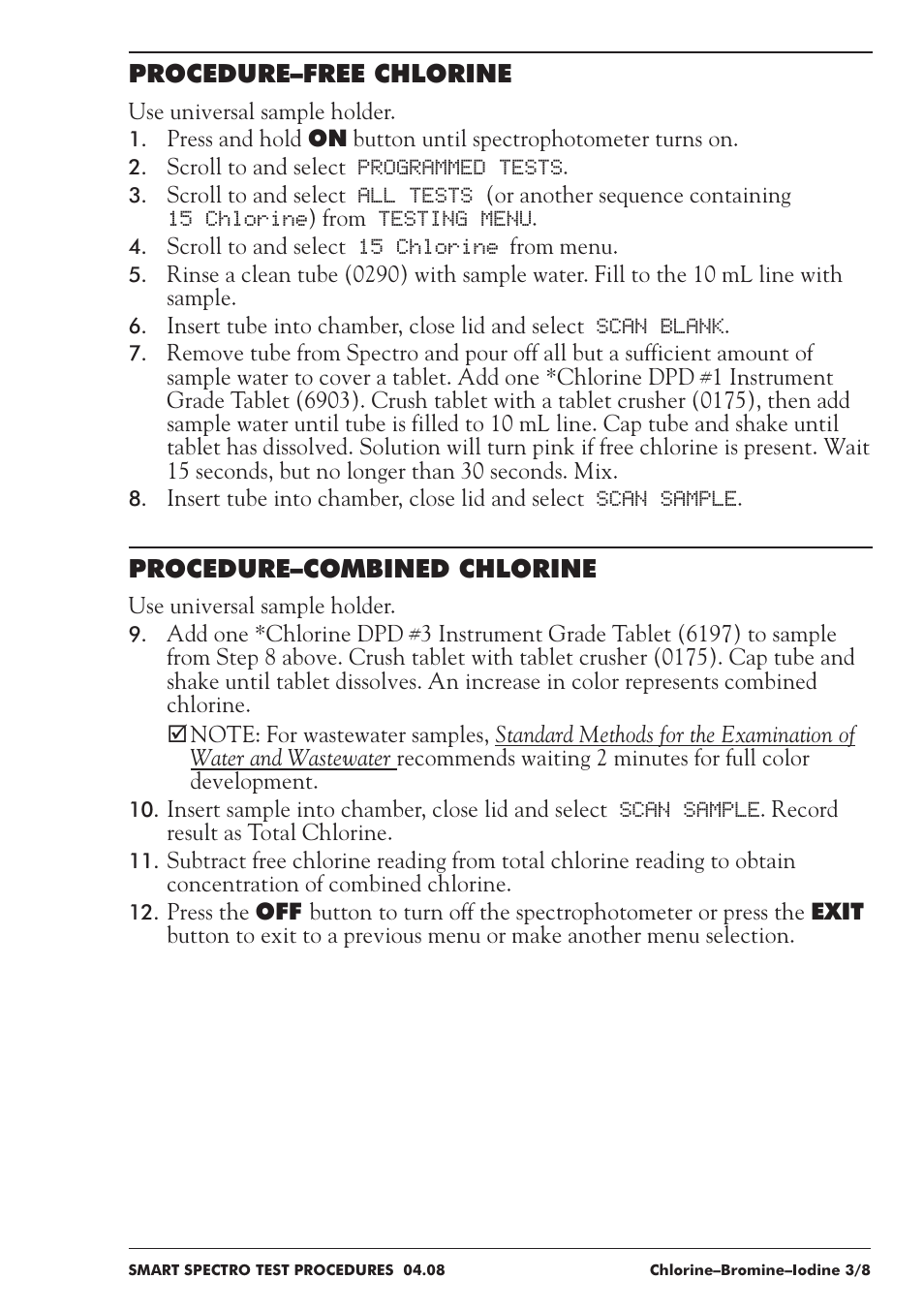 LaMotte SMART Spectro Spectrophotometer User Manual | Page 80 / 237