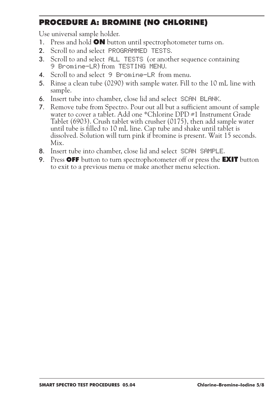 LaMotte SMART Spectro Spectrophotometer User Manual | Page 82 / 237