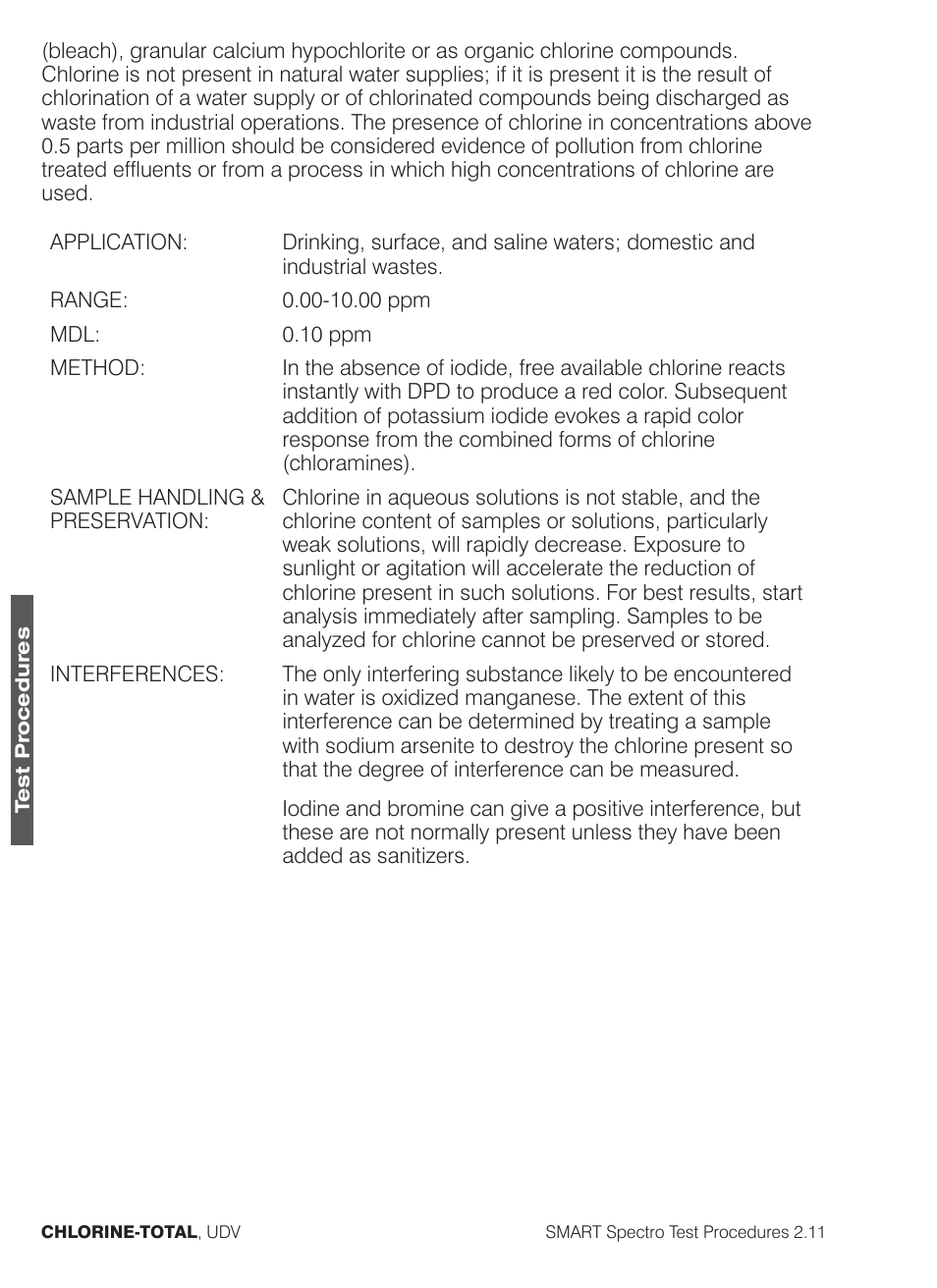 LaMotte SMART Spectro Spectrophotometer User Manual | Page 105 / 261