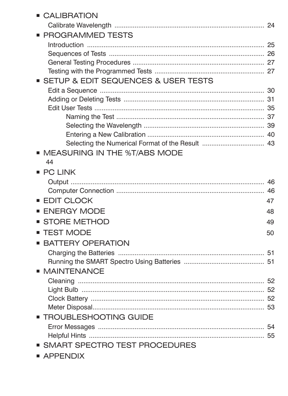 LaMotte SMART Spectro Spectrophotometer User Manual | Page 3 / 261