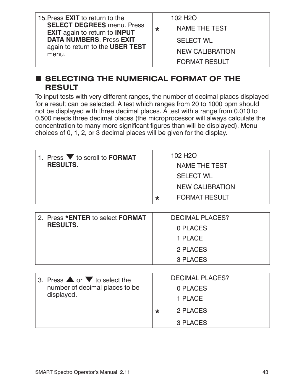 LaMotte SMART Spectro Spectrophotometer User Manual | Page 43 / 261