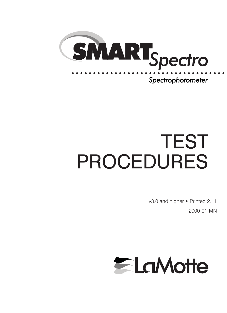 Test procedures | LaMotte SMART Spectro Spectrophotometer User Manual | Page 56 / 261