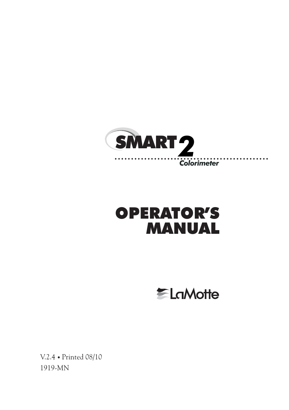 LaMotte SMART 2 User Manual | 258 pages