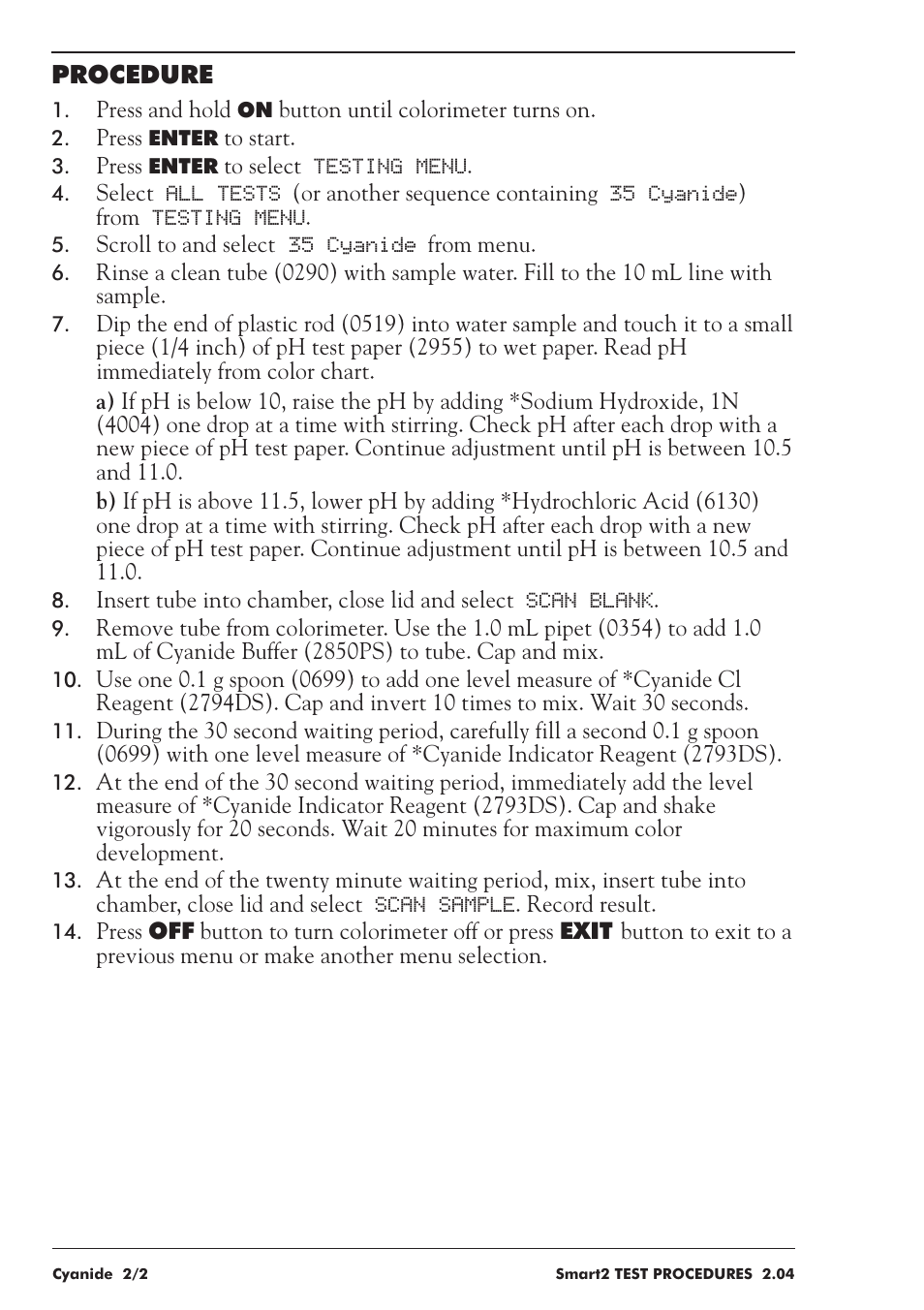 LaMotte SMART 2 User Manual | Page 146 / 258