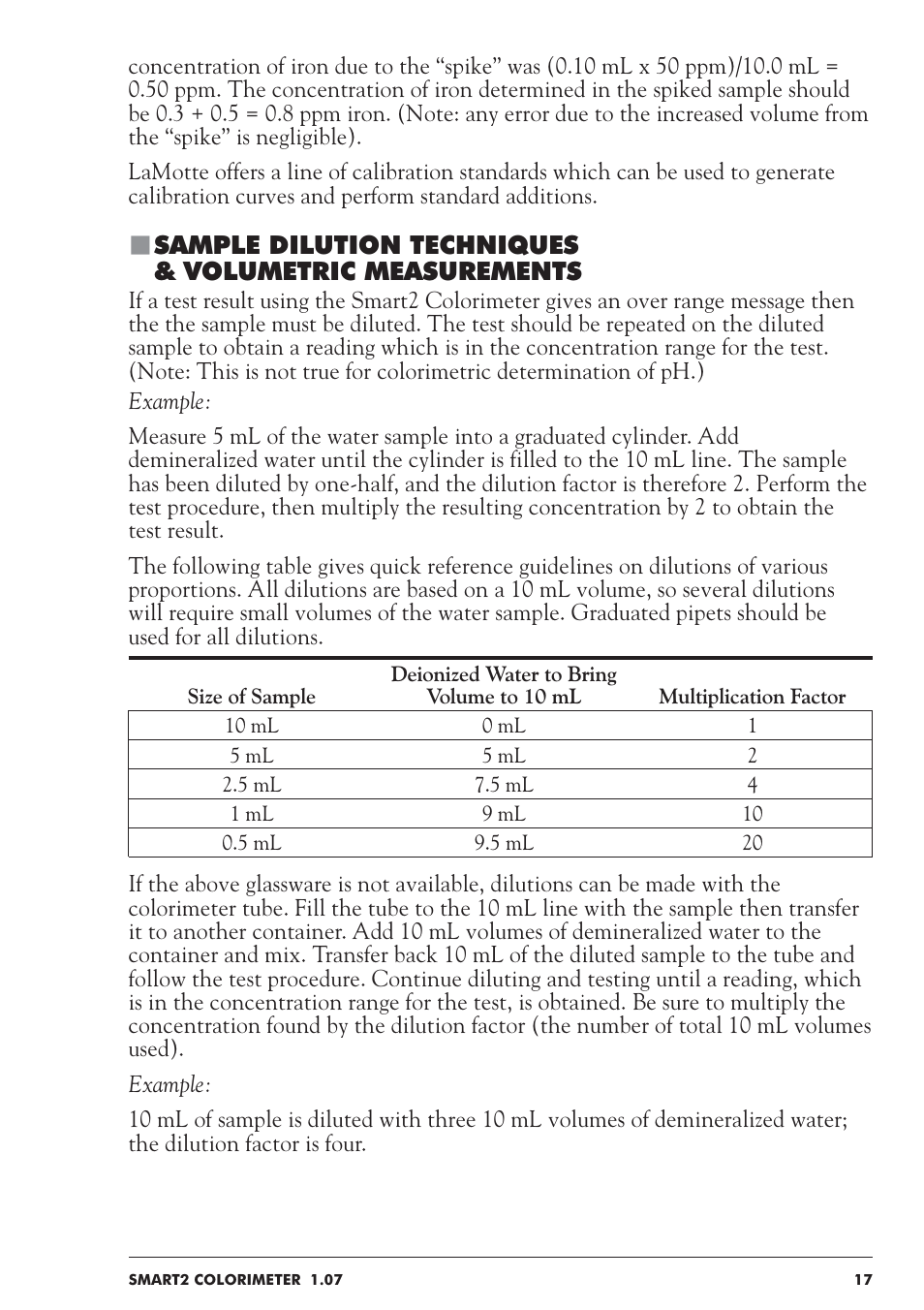 LaMotte SMART 2 User Manual | Page 17 / 258