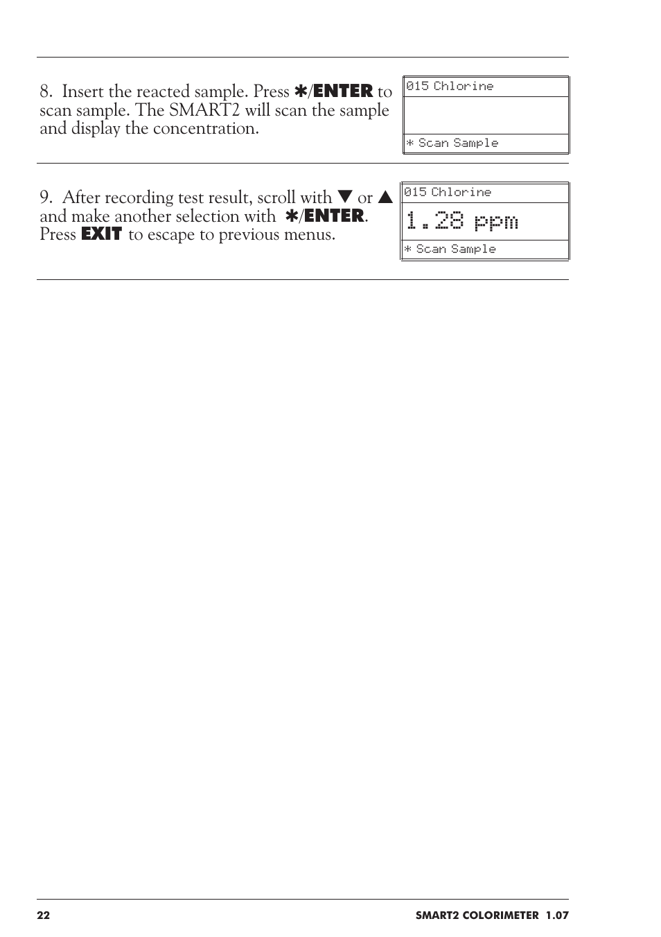 28 ppm | LaMotte SMART 2 User Manual | Page 22 / 258