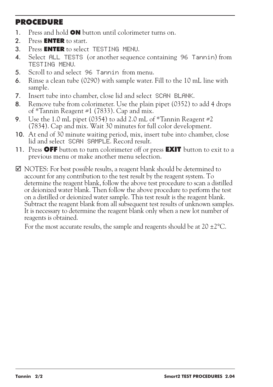 LaMotte SMART 2 User Manual | Page 248 / 258