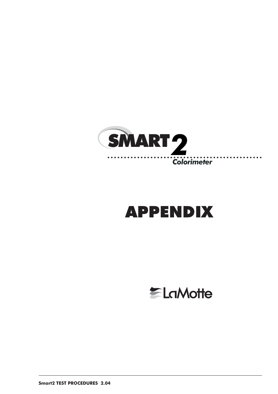 Smart, Appendix | LaMotte SMART 2 User Manual | Page 255 / 258