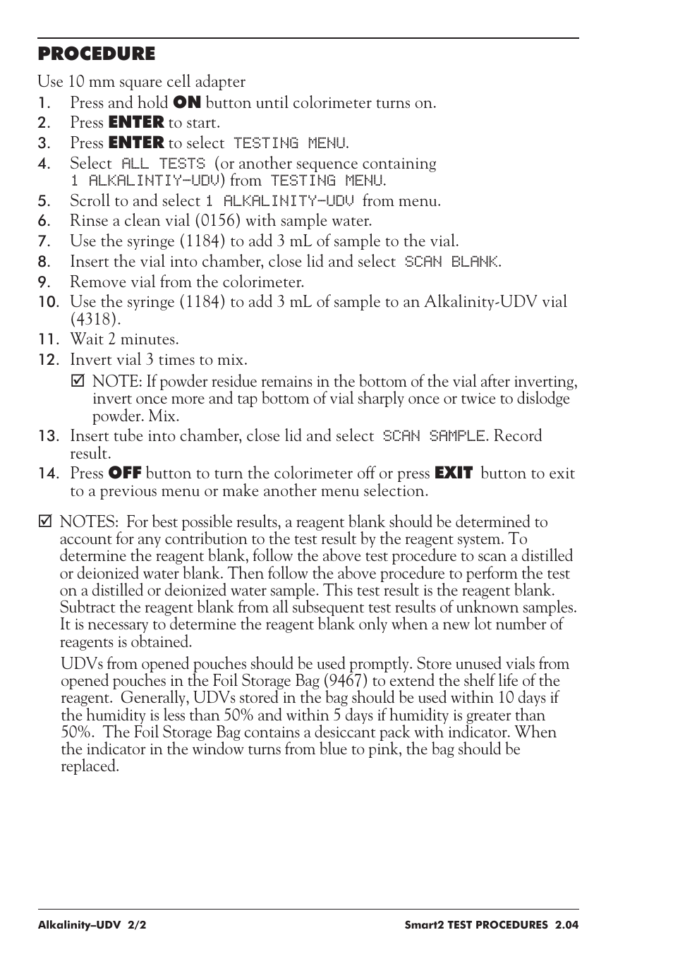 LaMotte SMART 2 User Manual | Page 62 / 258