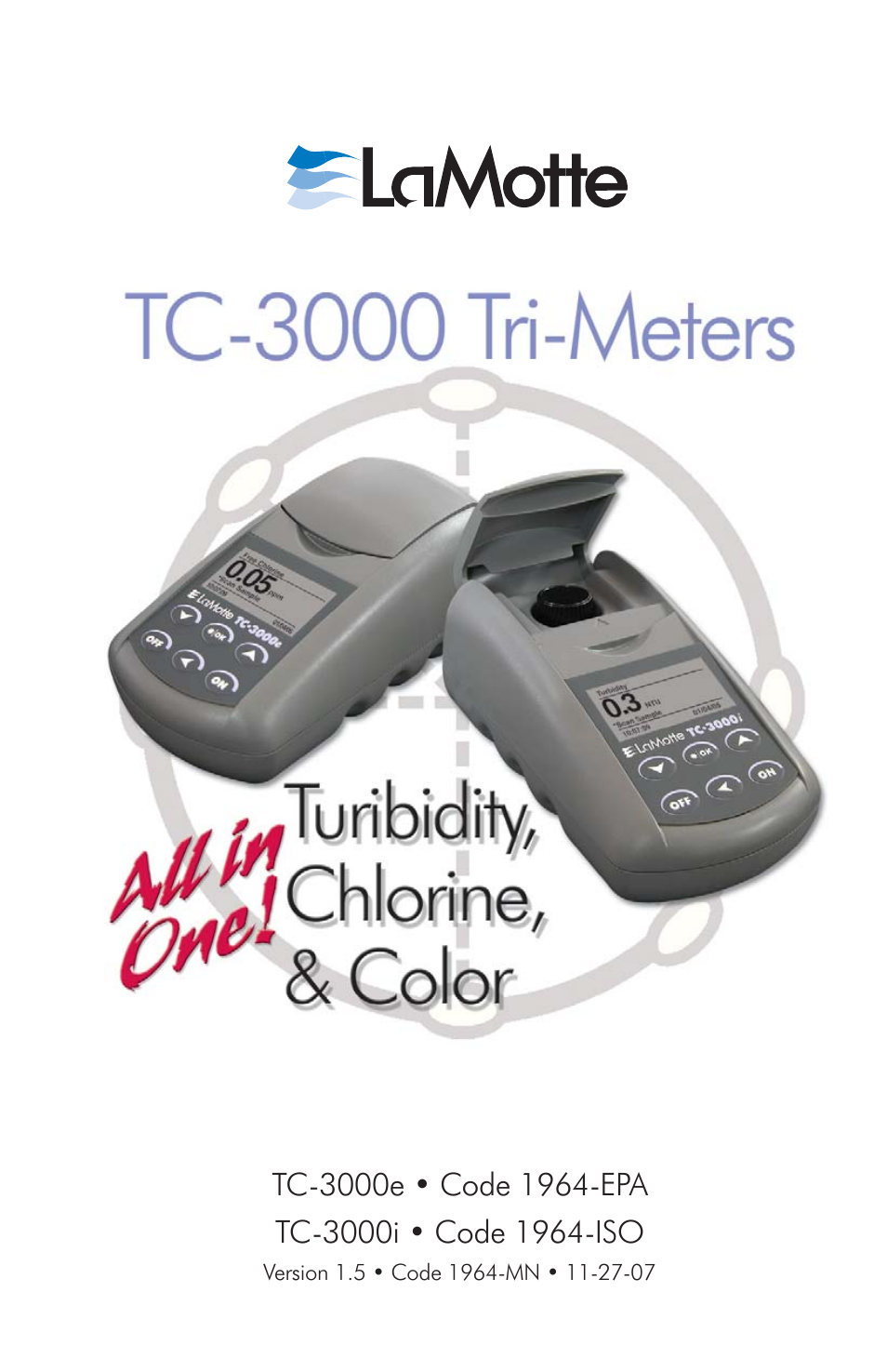 LaMotte TC-3000 Tri-Meter User Manual | 76 pages