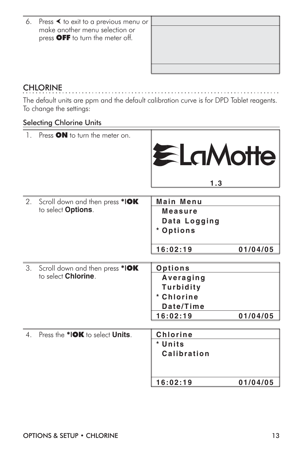 LaMotte TC-3000 Tri-Meter User Manual | Page 13 / 76