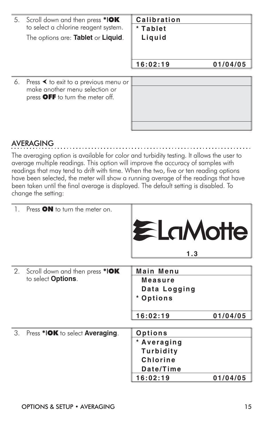 LaMotte TC-3000 Tri-Meter User Manual | Page 15 / 76