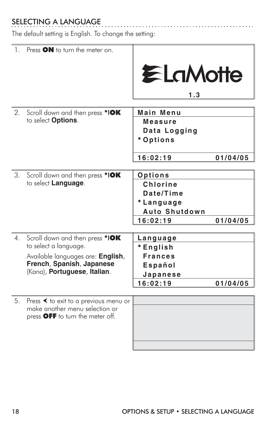 LaMotte TC-3000 Tri-Meter User Manual | Page 18 / 76