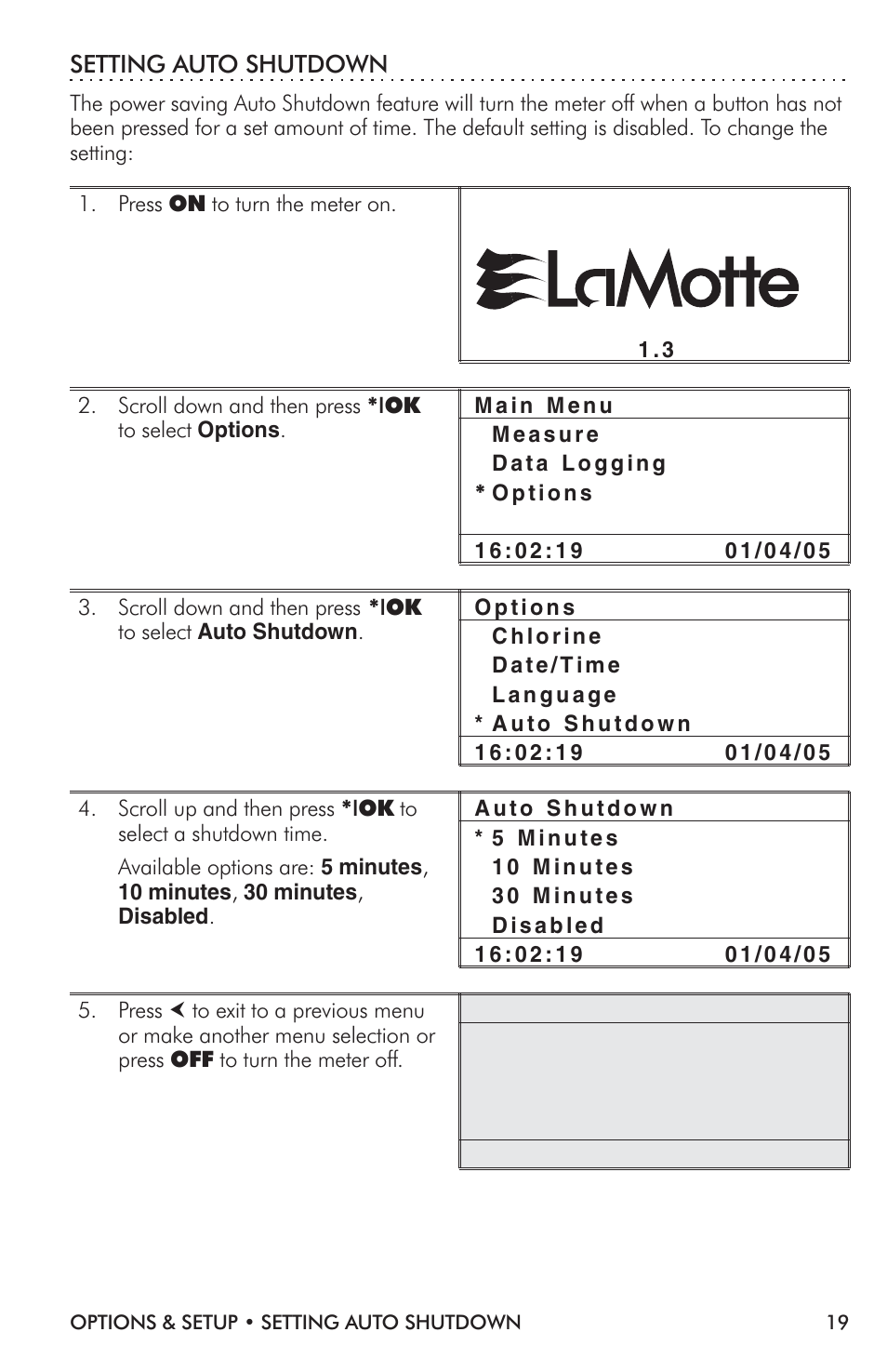 LaMotte TC-3000 Tri-Meter User Manual | Page 19 / 76