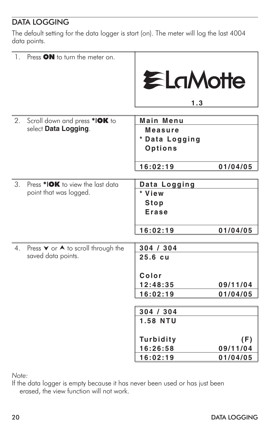 LaMotte TC-3000 Tri-Meter User Manual | Page 20 / 76