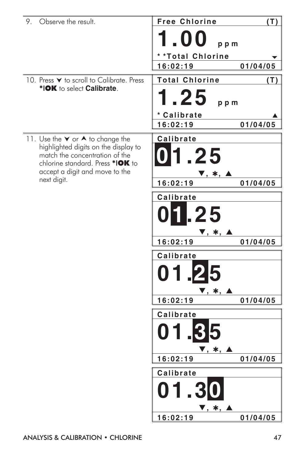 LaMotte TC-3000 Tri-Meter User Manual | Page 47 / 76