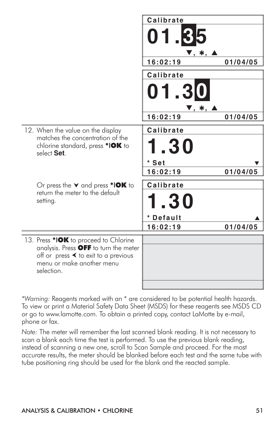 LaMotte TC-3000 Tri-Meter User Manual | Page 51 / 76
