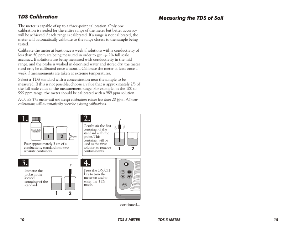 LaMotte TDS 5 Meter User Manual | Page 10 / 12