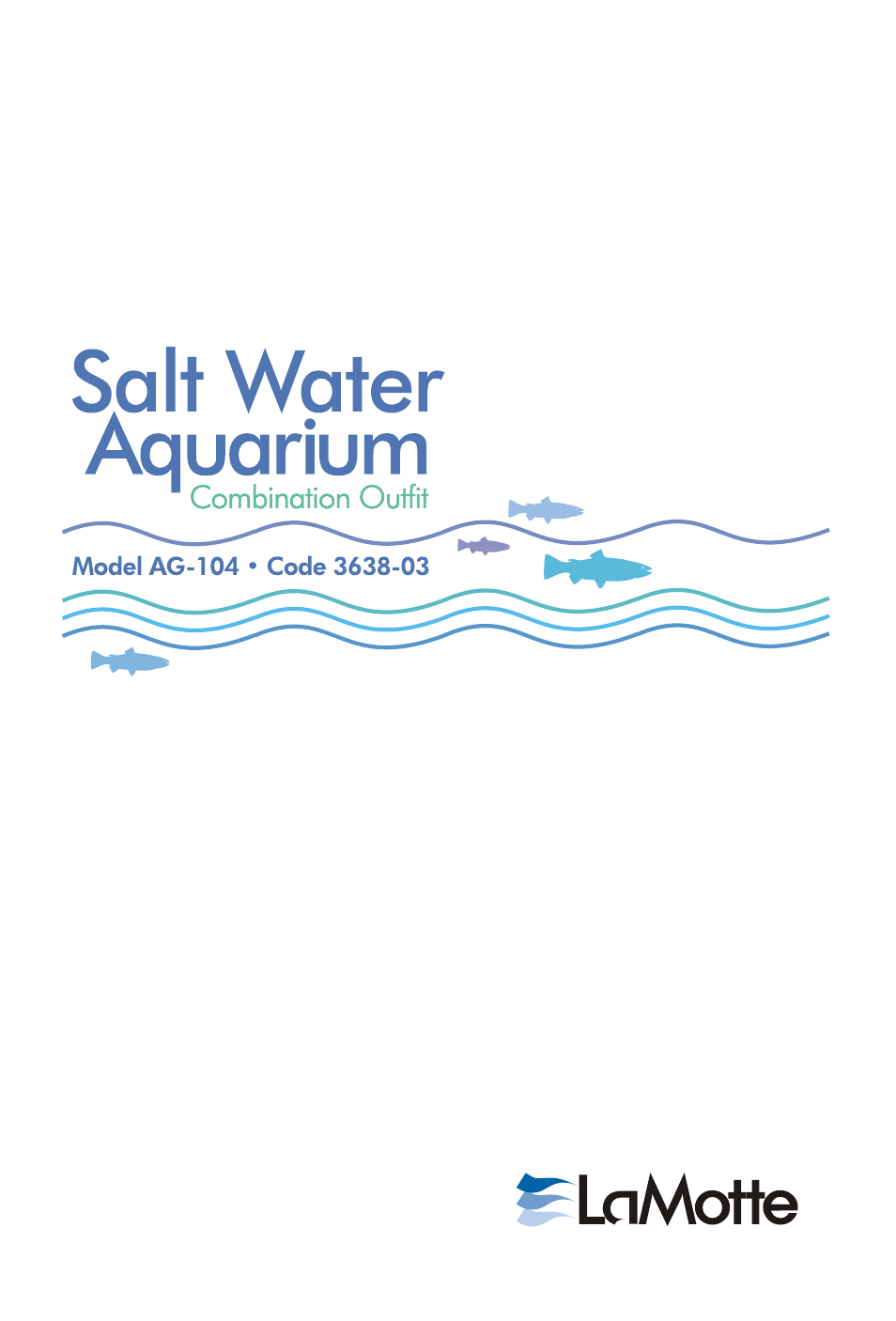 LaMotte AG-104 Salt Water Aquarium User Manual | 16 pages