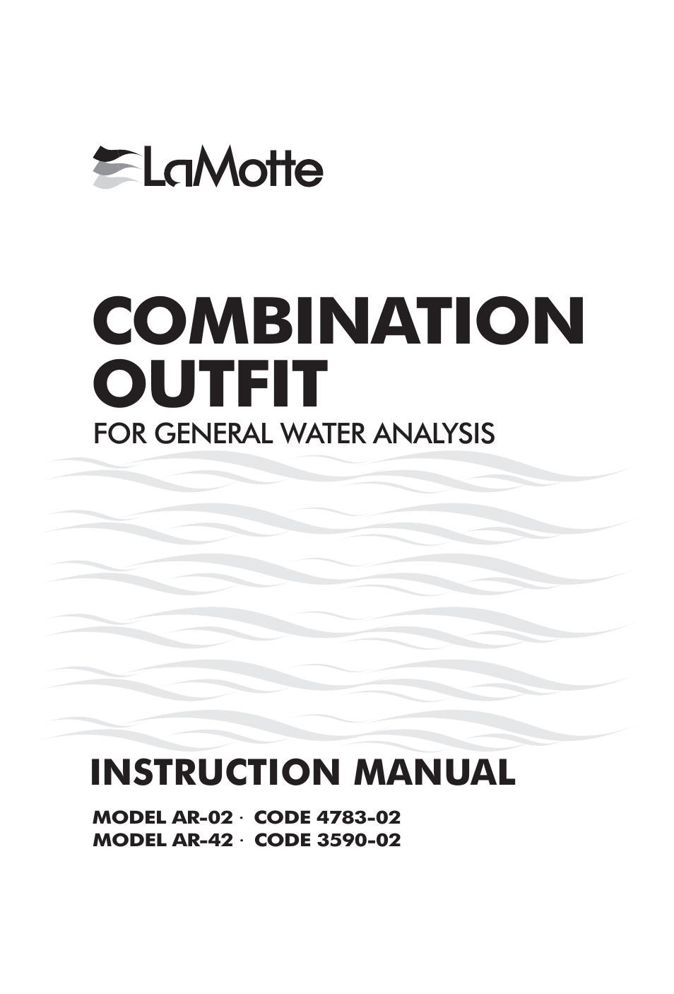 LaMotte AR-42 User Manual | 8 pages