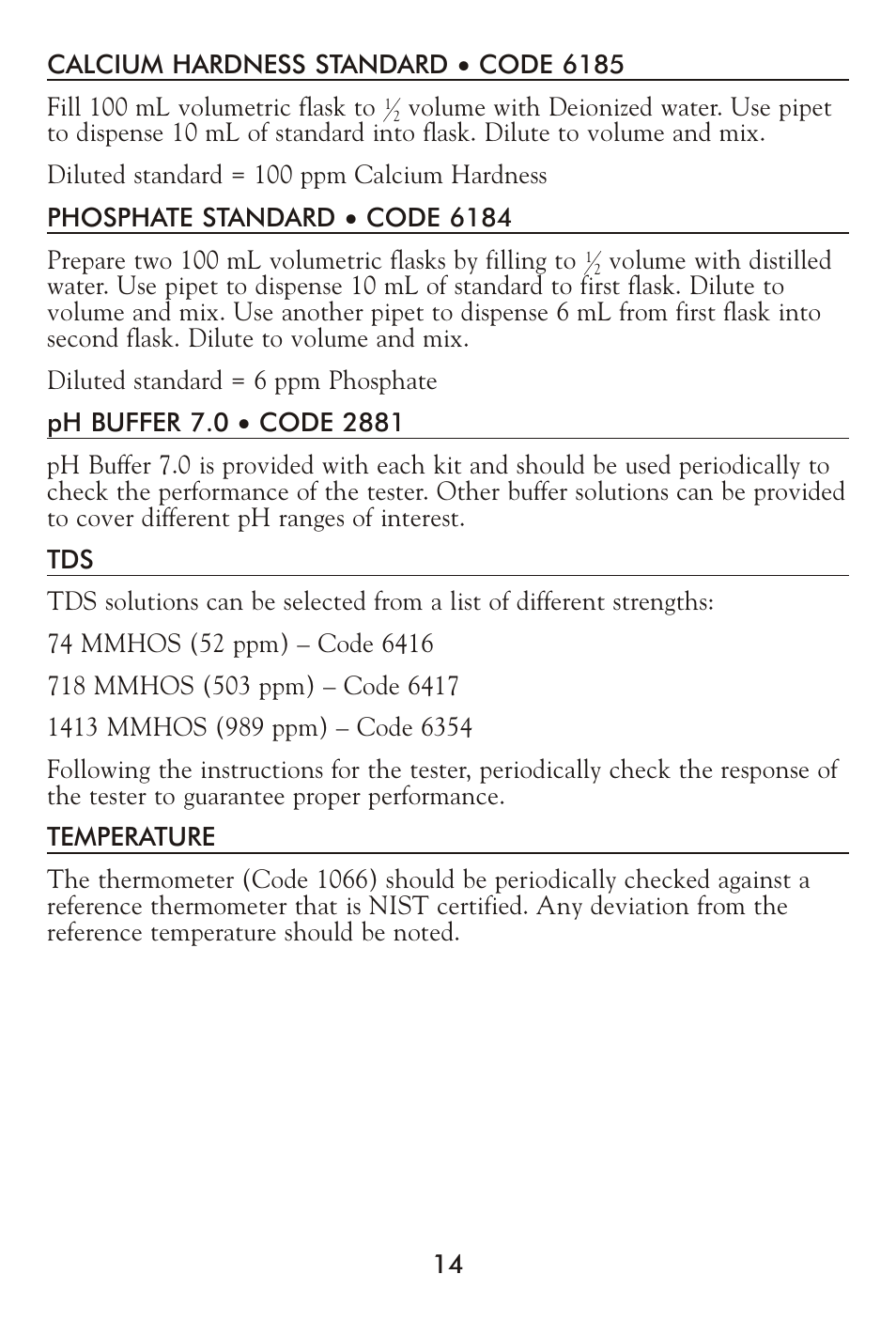 LaMotte CORROSION CONTROL Test Kit User Manual | Page 14 / 16