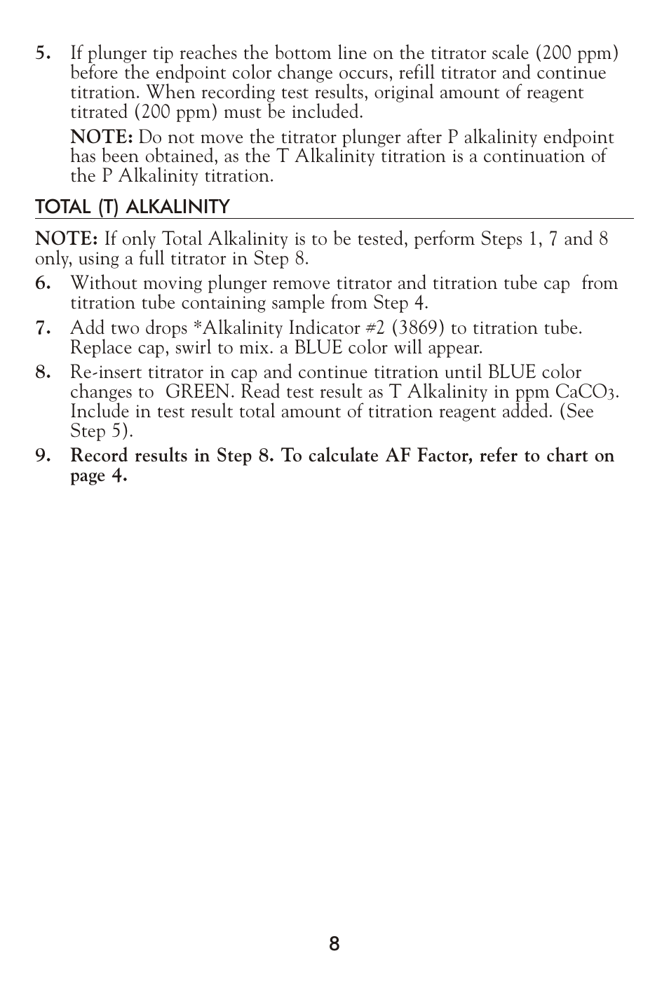 LaMotte CORROSION CONTROL Test Kit User Manual | Page 8 / 16