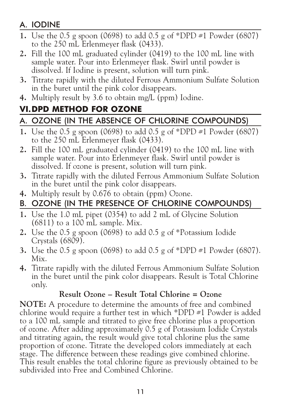 LaMotte DPD-FAS TITRIMETRIC OUT FIT DT User Manual | Page 11 / 12