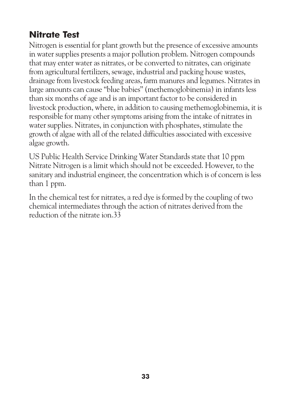 LaMotte AM-21 Water Pollution Detection Outfit User Manual | Page 33 / 51