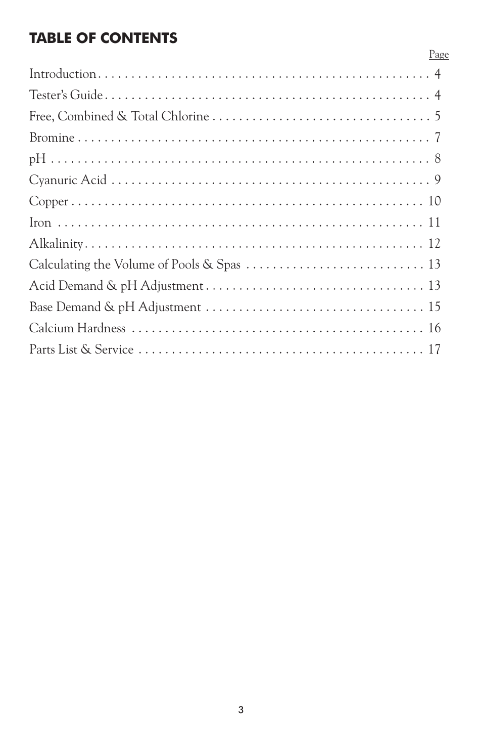 LaMotte DPC-52 Water Testing Laboratory User Manual | Page 3 / 20